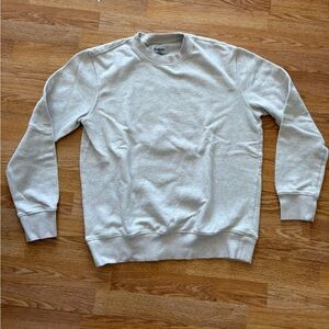 Classic gray crewneck sweater